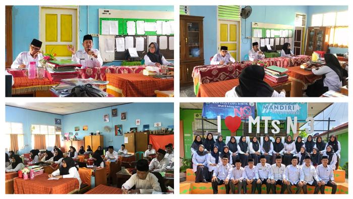 RAPAT PERDANA SEKALIGUS PERKENALAN DENGAN KEPALA MTs NEGERI 3 BATANG HARI YANG BARU MENJABAT