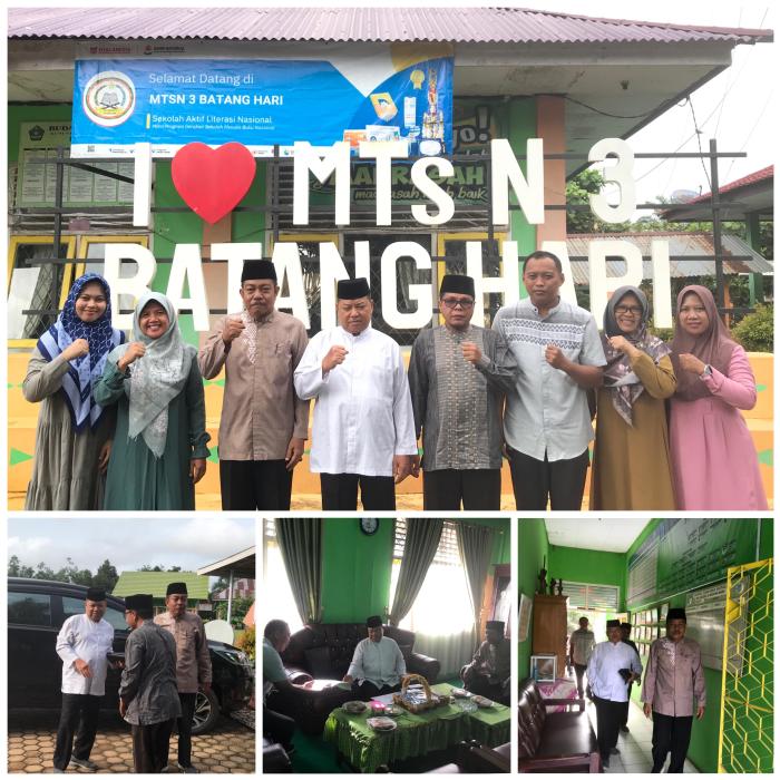KUNJUNGAN MONEV KEPALA KEMENAG BATANG HARI KE MTsN 3 BATANG HARI
