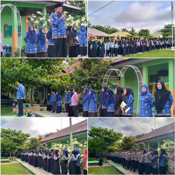 SEMANGAT HARI PERTAMA MASUK MADRASAH SETELAH LIBUR LEBARAN