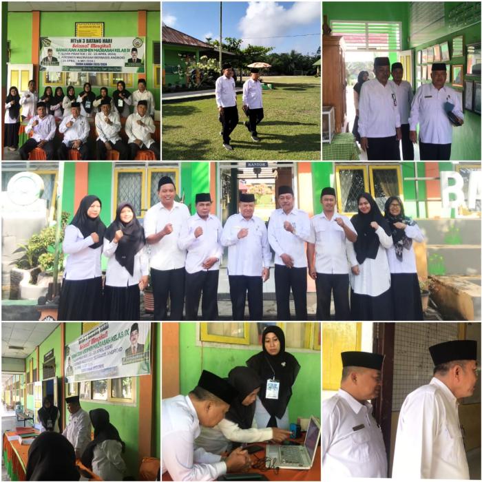 MONEV PELAKSANAAN ASSESMEN MADRASAH DI MTsN 3 BATANG HARI TAHUN PELAJARAN 2023/2024