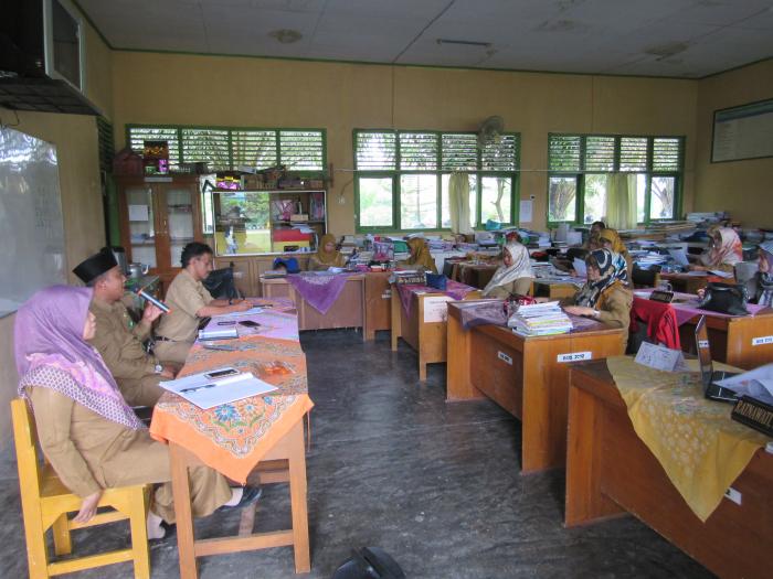 Kepala MTs Negeri  3 Batang Hari Pimpin Langsung Rapat Kesiapan UNBK Tahun Pelajaran 2018 / 2019 Serta Pemantapan Pelepasan Siswa Kelas IX.