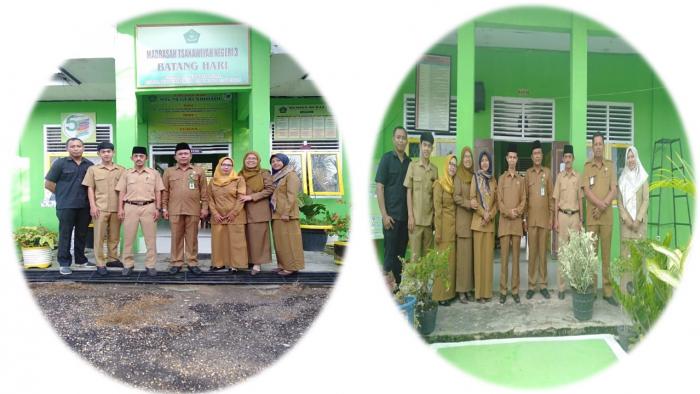 Pasca Idul Fitri Kemenag Kabupaten Batang Hari Tinjau Kehadiran ASN di MTsN 3 Batang Hari