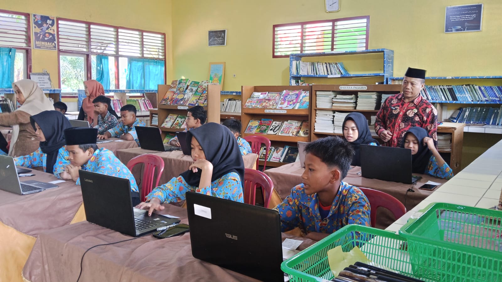 MTsN 3 Batang Hari Gelar Gladi ANBK, 45 Siswa Ikut Berpartisipasi