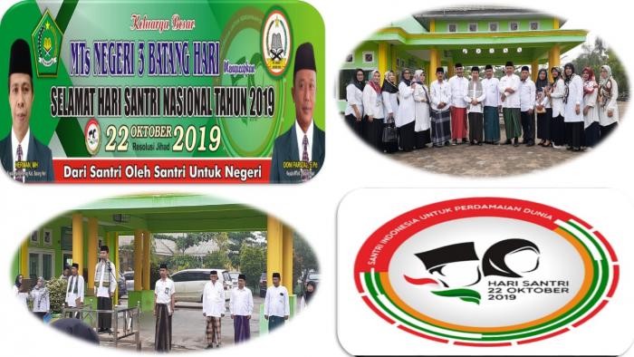 Kepala Madrasah, Guru Serta Staf MTsN 3 Batang Hari Ikuti Upacara Peringatan Hari Santri Nasional Tahun 2019