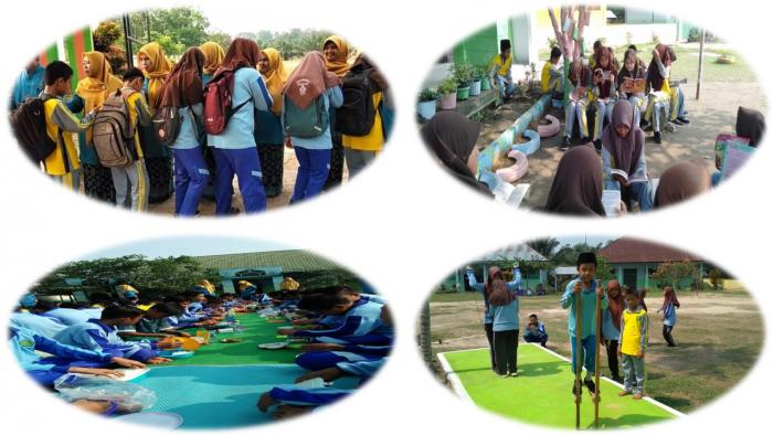 Antusias Siswa dalam Pelaksanaan Sehari Belajar di Luar Kelas Pada MTsN 3 Batang hari