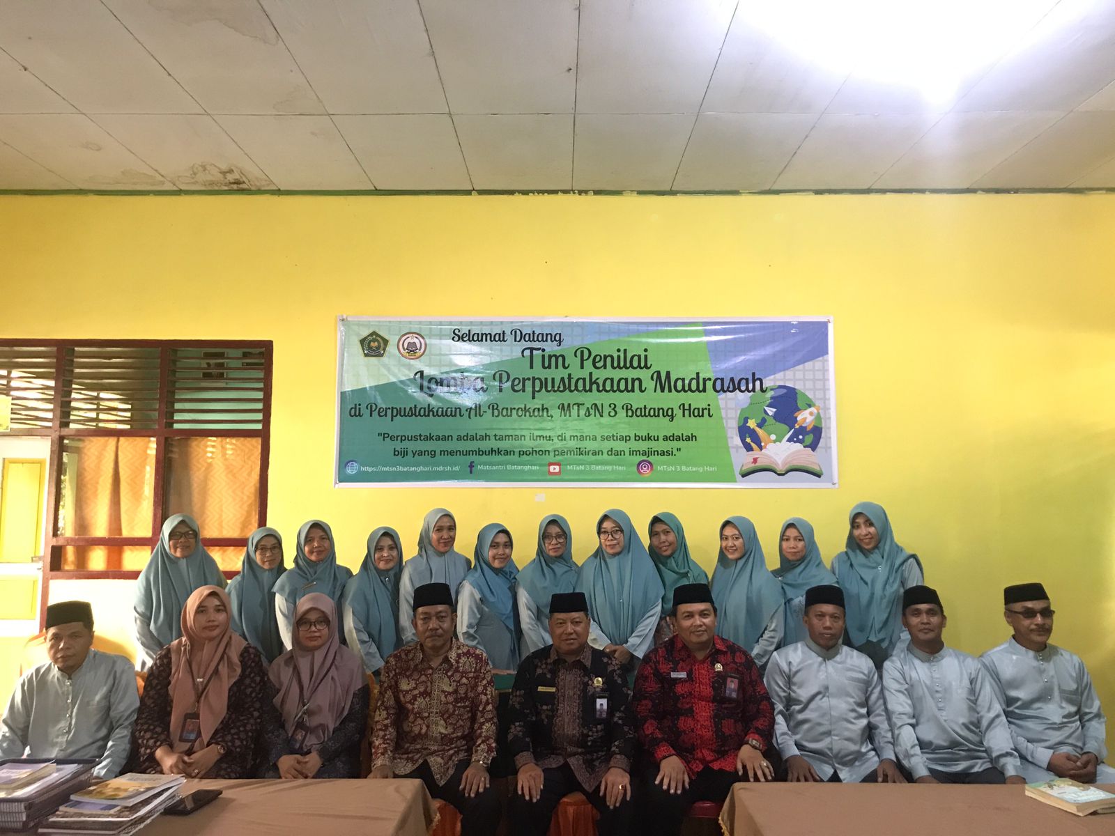 Tim Penilai Lomba Perpustakaan Visitasi  Perpustakaan MTsN 3 Batang Hari
