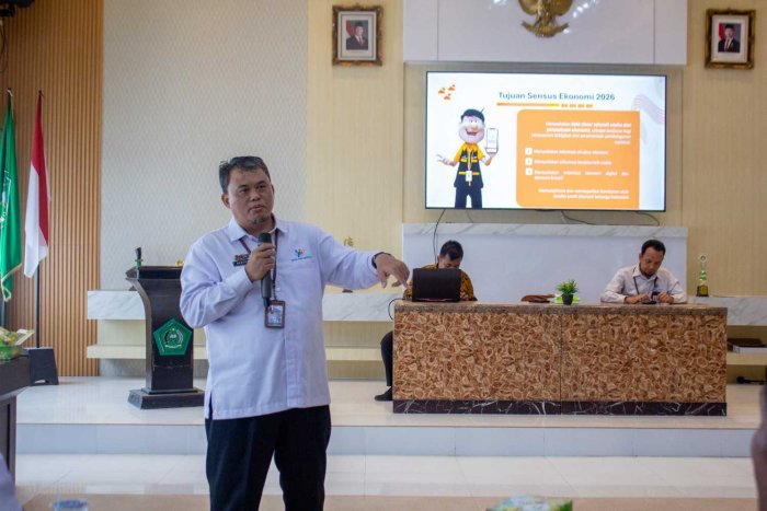 Ikuti Rakor Kepala Madrasah, Kepala MTsN 3 Batang Hari Terima Sosialisasi Sensus Ekonomi 2026 dari BPS