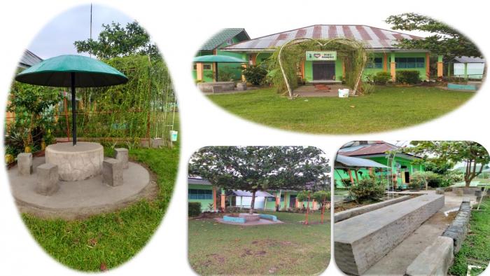 MTsN 3 Batang Hari Ubah Tata Lingkungan Dengan Menambah Taman