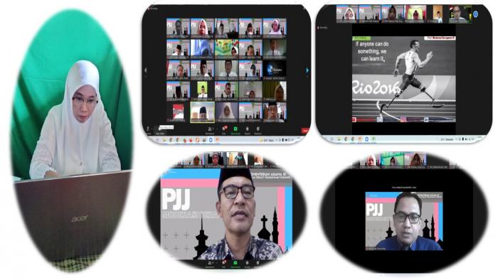 Wakakurikulum MTsN 3 Batang Hari Mengikuti Kegiatan Pelatihan Jarak Jauh