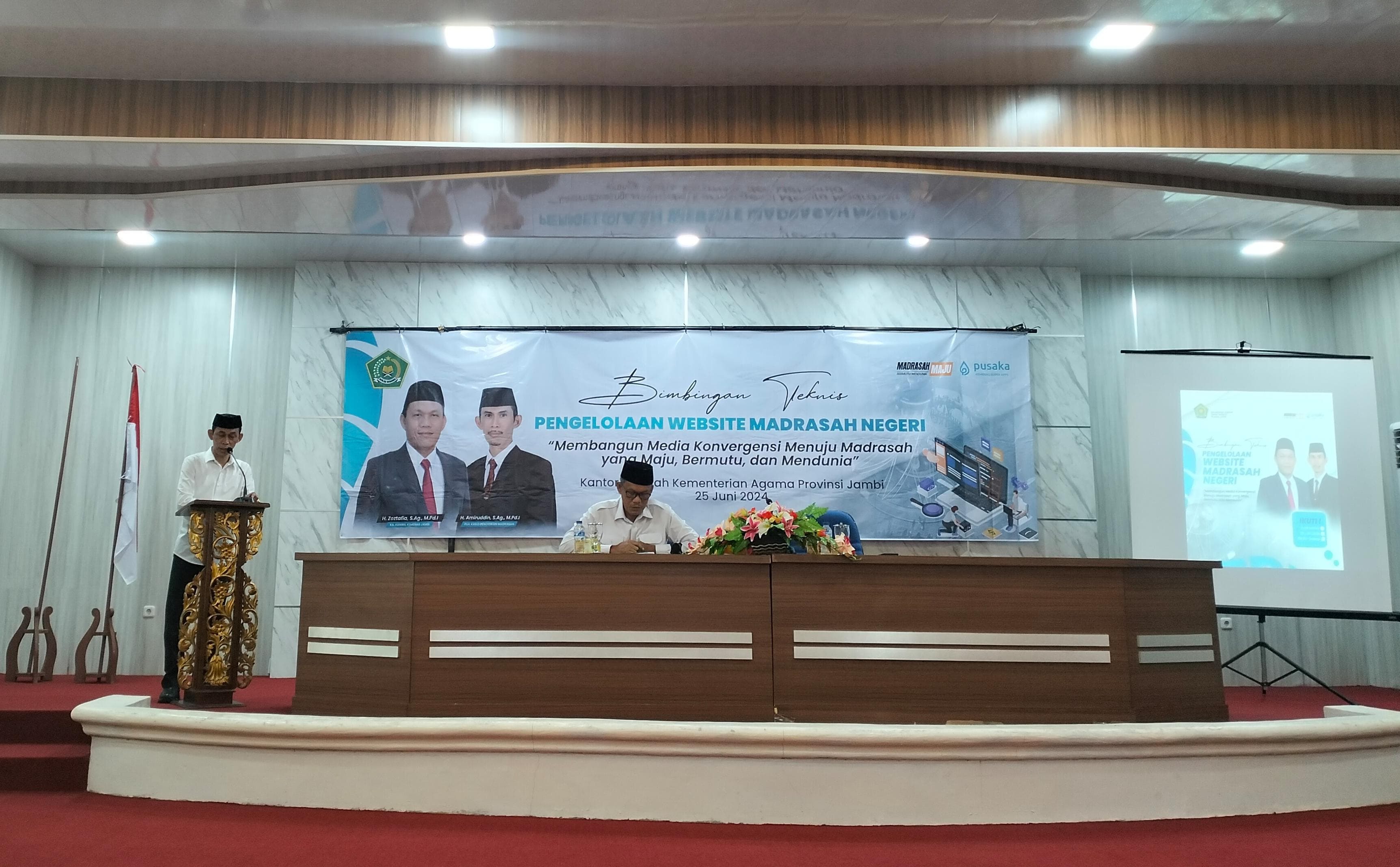 Peluncuran Website Madrasah Versi Terbaru, MTsN 3 Batang Hari Raih Peringkat Keaktifan