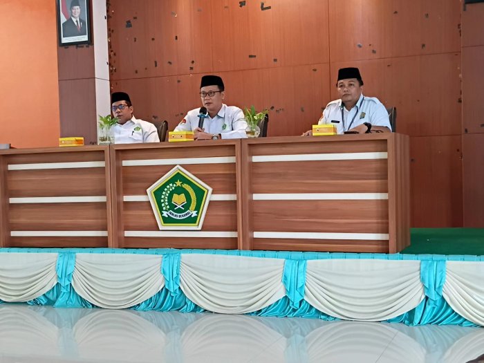 Plt. Kepala MTsN 3 Batang Hari Hadiri Rakor Bersama Kakan Kemenag dan Kepala Madrasah se-Kabupaten Batang Hari