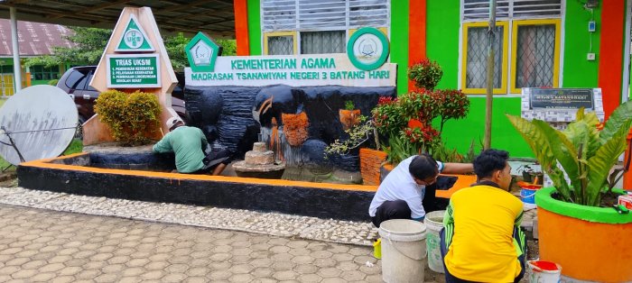 Penuh Semangat Kebersamaan, MTsN 3 Batang Hari Bersolek Sambut Hari Perpisahan